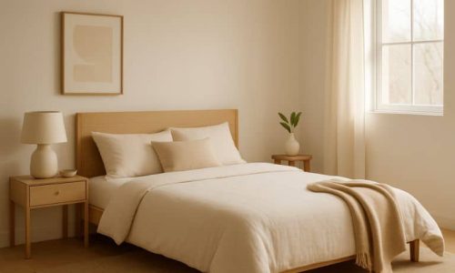 cores Japandi para quartos pequenos